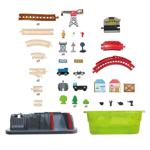 Hape - Countryside Train Bucket Set