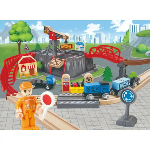 Hape - Countryside Train Bucket Set