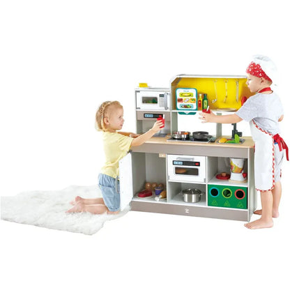 Hape - Deluxe Kitchen Playset With Fan Fryer
