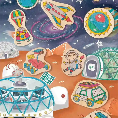 Hape - Diy Magnets / Mars Space Life