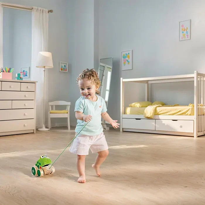 Hape - Frog Pull Along