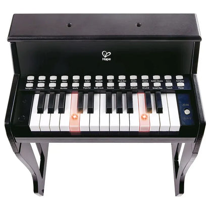 Hape - Learn With Lights Black Piano With Stool