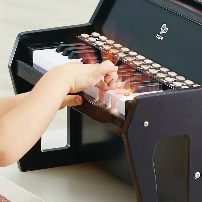 Hape - Learn With Lights Black Piano With Stool