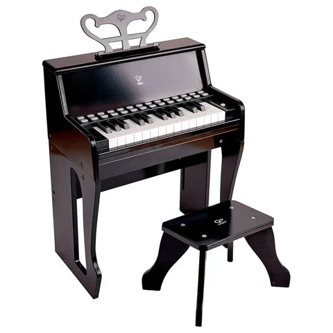 Hape - Learn With Lights Black Piano With Stool
