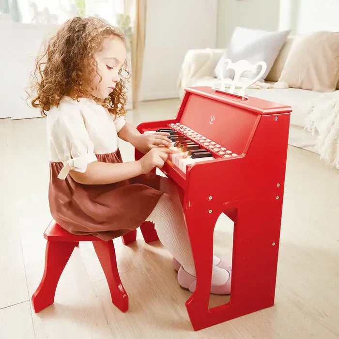 Hape - Learn With Lights Red Piano With Stool