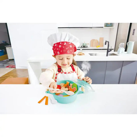 Hape - Little Chef Cooking & Steam Playset
