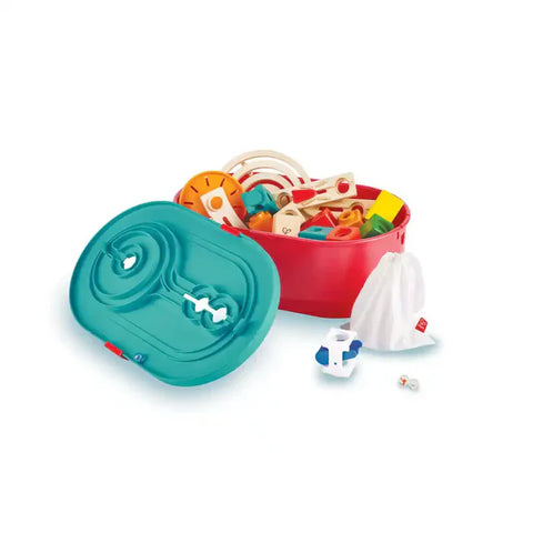 Hape - Quadrilla Stack Track Bucket Set