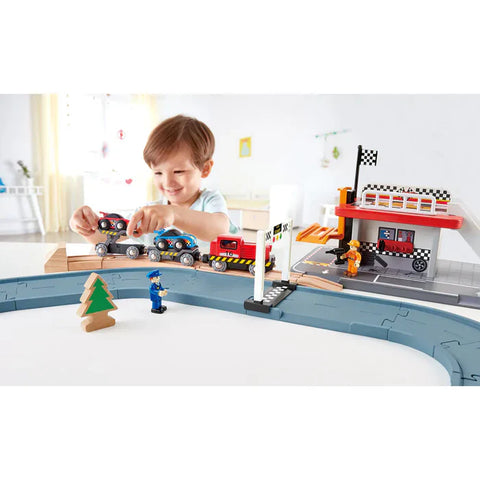 Hape - Race Car Transporter