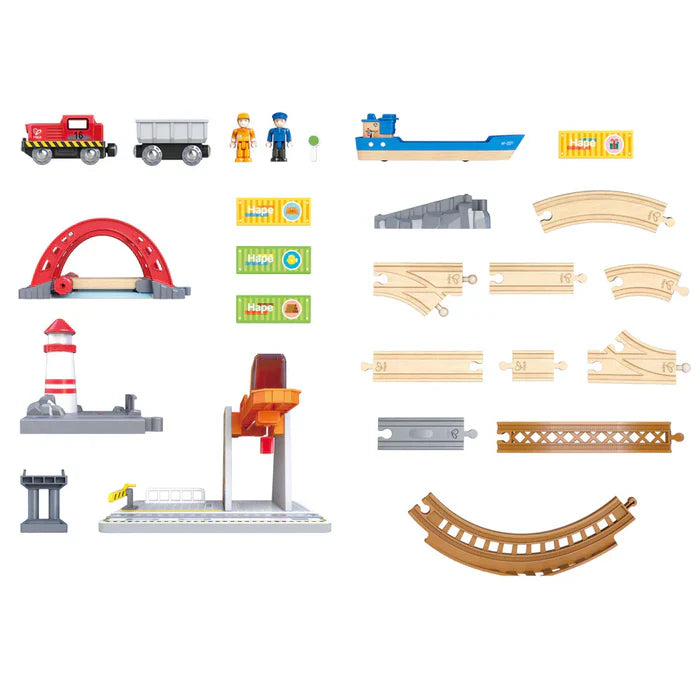Hape - Sea & Rail Cargo Transport Set
