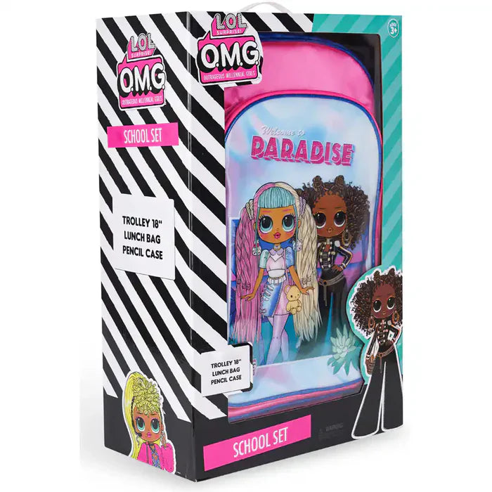 Lol Omg Welcome To Paradise 3In1 Trolley Box Set 18"