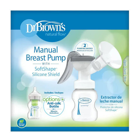 Dr. Browns Manual Breast Pump W/ Softshape Silicone Shield