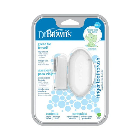 Dr.Browns Silicone Finger Toothbrush W/ Case