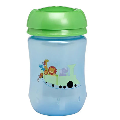 Dr. Browns Straw Cup 12 Oz / 355 Ml-Blue & Green Top - plastic