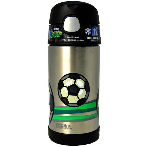 Thermos - Funtainer Stainless Steel Bottle - Foot Ball (355 Ml)
