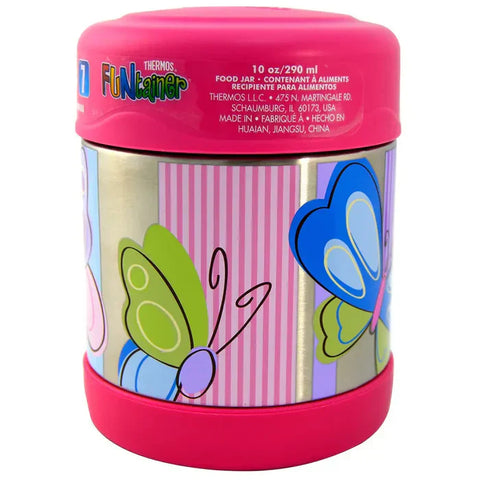 Thermos - Funtainer Stainless Steel Food Jar -Butterfly (290 Ml)