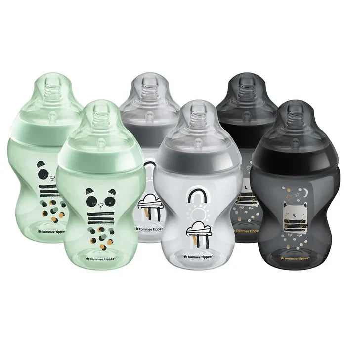 Tommee Tippee Closer To Nature Baby Bottles - 260Ml (Pack Of 6)