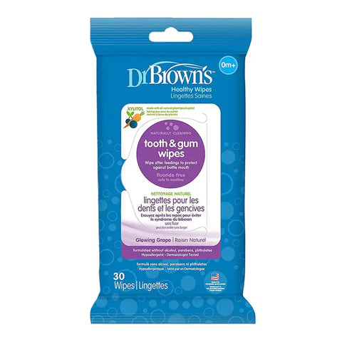 Dr.Browns Tooth & Gum Wipes, 30-Pack