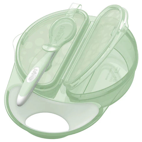 Dr.Browns Travel Fresh Bowl & Snap-In Spoon, Teal, 1-Pack