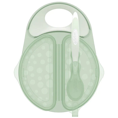 Dr.Browns Travel Fresh Bowl & Snap-In Spoon, Teal, 1-Pack