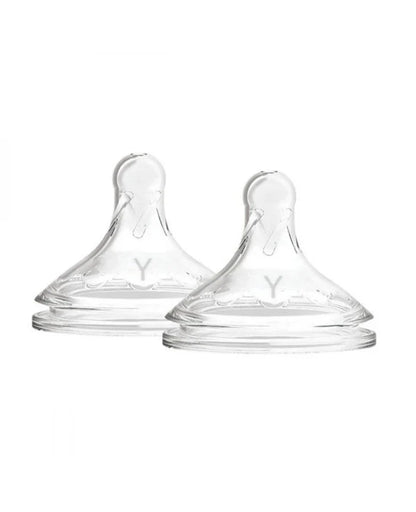 Dr. Browns Y-Cut W-N Silicone Options+ Nipple, 2-Pack-plastic