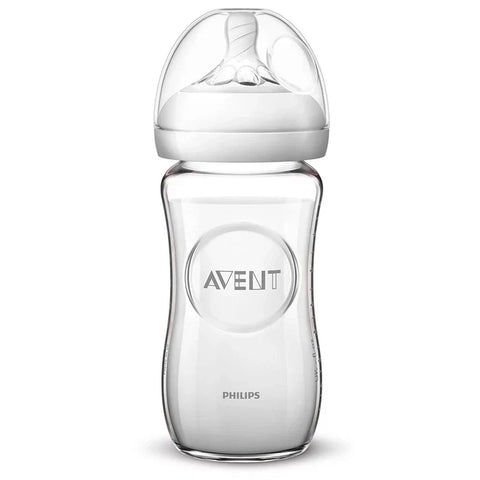 Philips Avent Natural 2.0 Bottle Glass 240ml 1pc - SCF053/17-glass