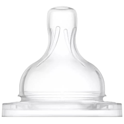 Philips Avent Silicone Medium Flow Teats Airflex 3 Hole 2pcs - SCF633/27-plastic