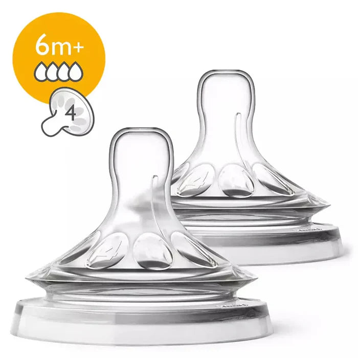 Philips Avent Natural 2.0 Teats 6m+ 2pcs - SCF044/27-plastic
