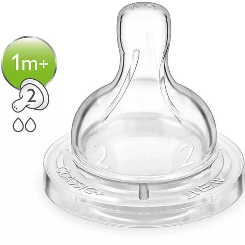 Philips Avent Silicone Teats Airflex 2 Hole 2pcs - SCF632/27-plastic