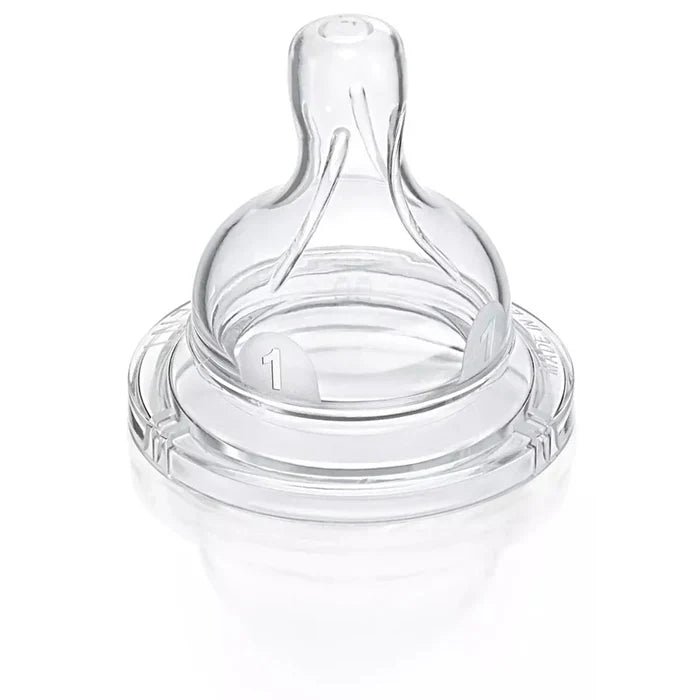 Philips Avent Silicone Teats Airflex 1 Hole 2pcs - SCF631/27-plastic
