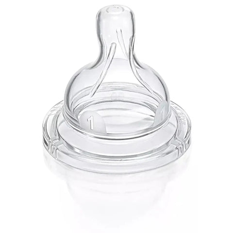 Philips Avent Silicone Teats Airflex 1 Hole 2pcs - SCF631/27-plastic