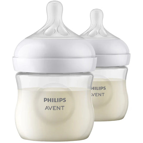 Philips Avent Natural 3.0 Feeding Bottle 125ml (Pack of 2) - SCY900/02-plastic