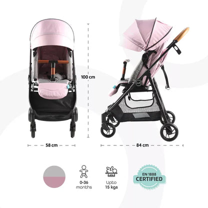 Moon Revo 360 Rotating Stroller (Pink)