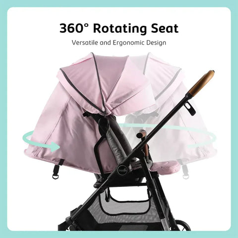 Moon Revo 360 Rotating Stroller (Pink)