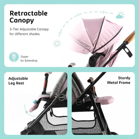 Moon Revo 360 Rotating Stroller (Pink)