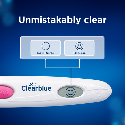 Clearblue Digital Ovulation Test Kit, Proven to Help You Get Pregnant Naturally, 1 Digital Holder and 10 Tests