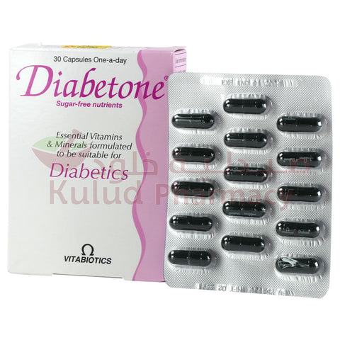 Buy Diabetone Hard Capsule 30 PC Online - Kulud Pharmacy