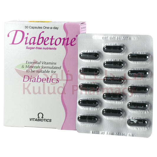 Buy Diabetone Hard Capsule 30 PC Online - Kulud Pharmacy