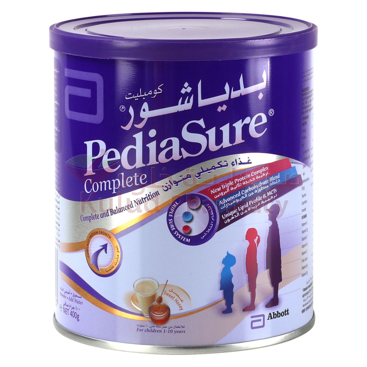 Buy Pediasure Complete Honey Milk Formula 400 GM Online - Kulud Pharmacy