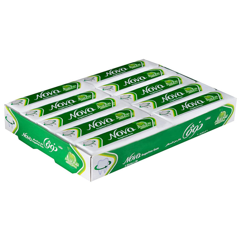 Batook Chewing Gum-Nova Green Apple 5'S  x 20pcs