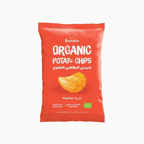 Bonato Organic Potato Chips - Paprika 100g