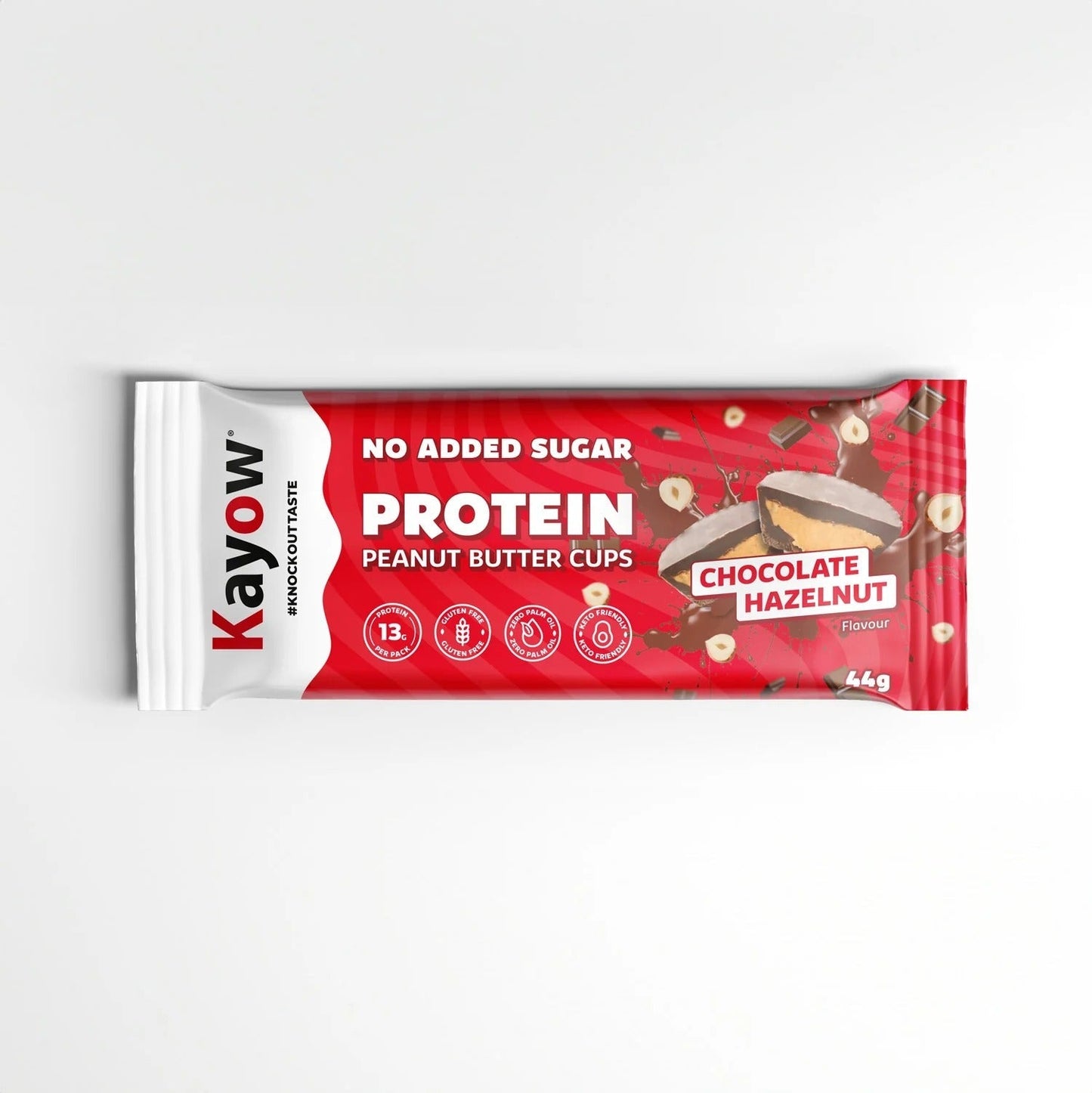 Kayow Nutrition Peanut Butter Cups Milk Chocolate Hazelnut  44g