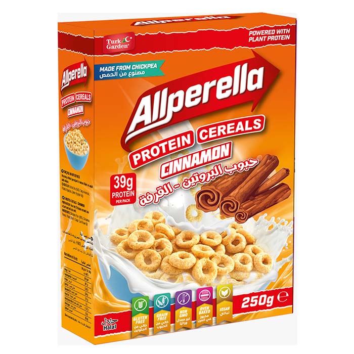 Turk Garden Allperella Protein Cereals Cinnamon 250G
