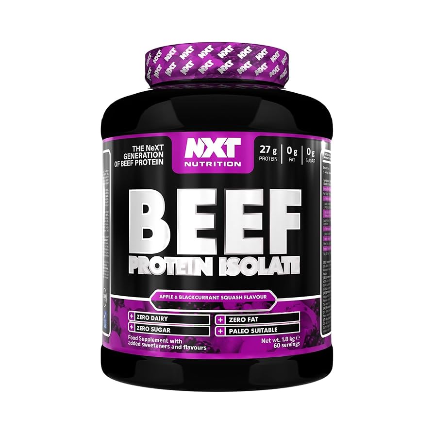 NXT Nutrition Beef Protein Isolate Apple & Blackcurrant Squash Flavour 1.8 kg