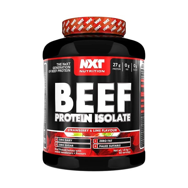 NXT Nutrition Beef Protein Isolate Strawberry & Lime Crush Flavour 1.8 kg