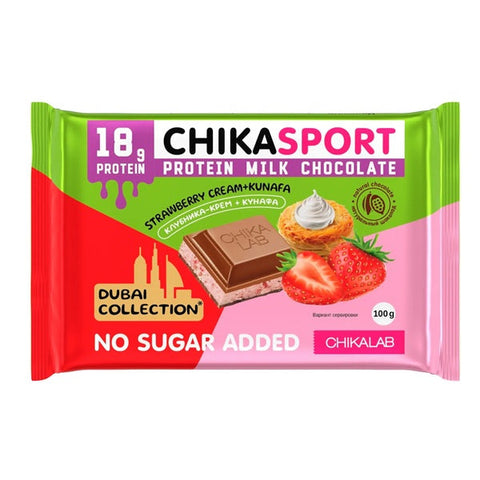 Chikalab Protein Milk Chocolate Strawberry Cream & Kunafa 100G