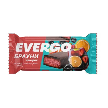 Evergo Protein Brownie With Sangria Flavor 50G