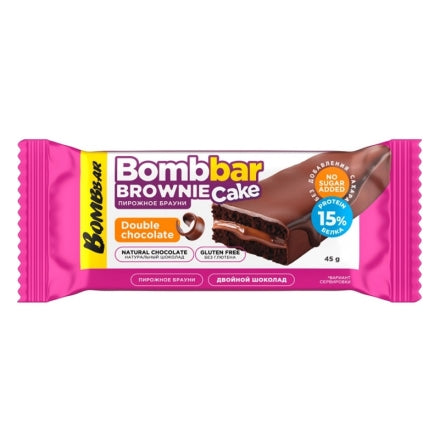 Bombbar Brownie Cake Double Chocolate 45G
