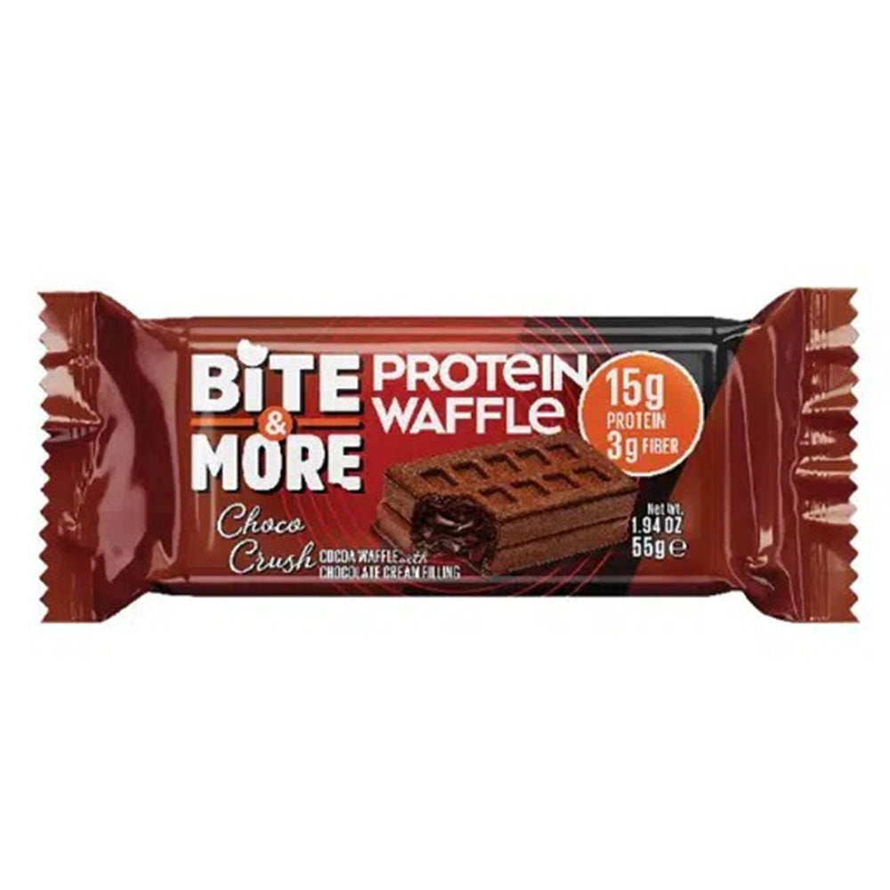 Bites and More Protein Waffle - Double Chocolate 55g