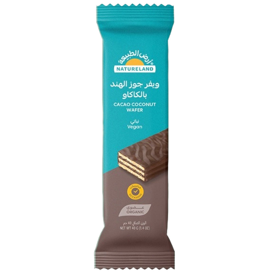 Natureland Cacao Coconut Wafer 40g