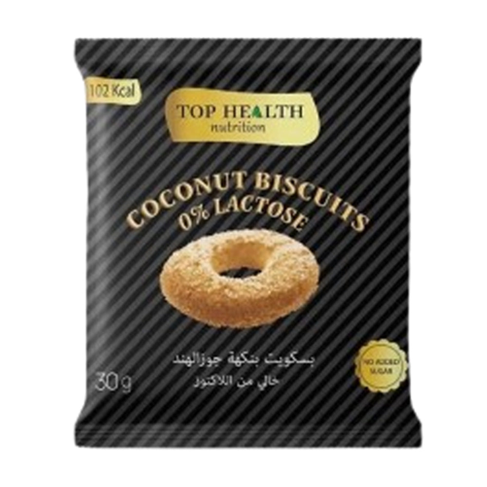Top Health Nutrition Coconut Biscuits - 0% Lactose 30g
